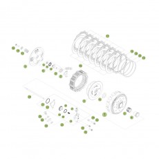 Beta RR250 2T Racing 15 Primärtrieb/Kupplung