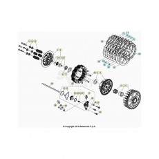Beta RR350RC 21 4T Primärtrieb/Kupplung