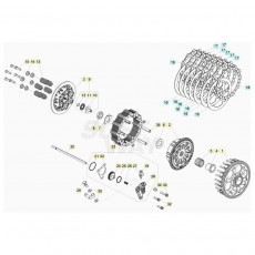 Beta RR480 20 Primärtrieb/Kupplung