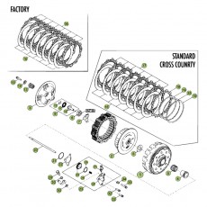 Beta RR498 Factory 12 Primärtrieb/Kupplung