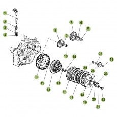 Beta RR50 16 Primärtrieb/Kupplung