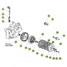 Beta RR50 Factory 15 Primärtrieb/Kupplung