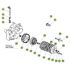 Beta RR50 Racing 17 Primärtrieb/Kupplung