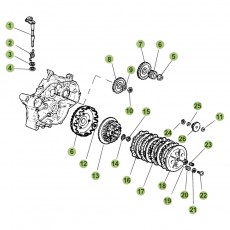 Beta RR50 Standard 14 Primärtrieb/Kupplung