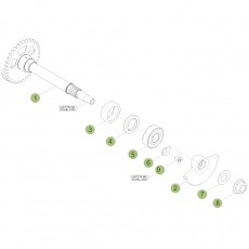 Beta RR520 Factory 11 Kurbelwelle/Kolben/Ausgleichswelle 1