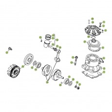 Beta EVO300 Factory 14 Kurbelwelle/Kolben/Ausgleichswelle 2