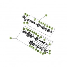 Beta RE125 16 Getriebe