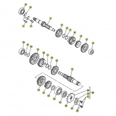 Beta RR125 09 Getriebe