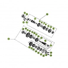 Beta RR125 15 Getriebe