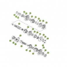 Beta RR125 LC 14-15 Getriebe