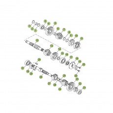 Beta RR125 LC 16 Getriebe