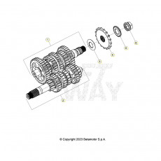 Beta RR125 LC T 25 Getriebe