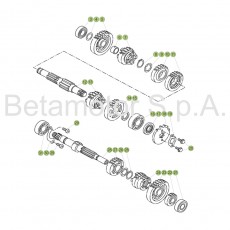 Beta RR125LC 4T 18 Getriebe