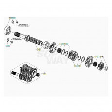 Beta RR125RC 20 Getriebe 1