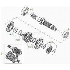 Beta RR250RC 20 Getriebe 1
