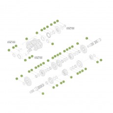 Beta RR350 EFI 15 Getriebe