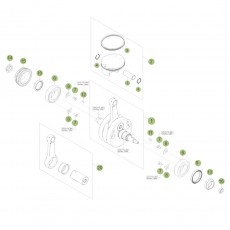 Beta RR400 Factory 11 Kurbelwelle/Kolben/Ausgleichswelle 2
