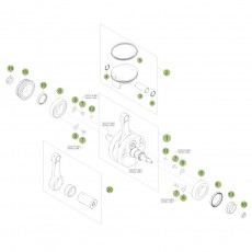Beta RR520 Factory 11 Kurbelwelle/Kolben/Ausgleichswelle 2