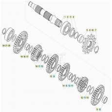 Beta RR300 20 Getriebe 2