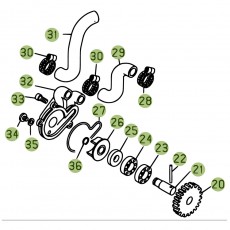 Beta EVO125 11 Schmiersystem