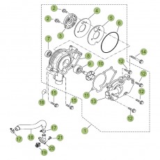 Beta RR125LC 4T 18 Kühlsystem