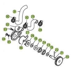 Beta  EVO125 Factory 14 Kühlsystem