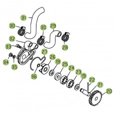 Beta  EVO125 Factory 15 Kühlsystem