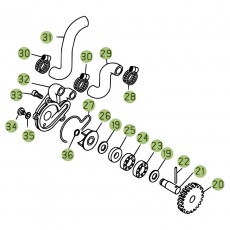 Beta  EVO125 Factory 16 Kühlsystem