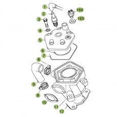 Beta EVO80 Junior 12 Zylinder/Zylinderkopf/Ventiltrieb