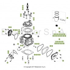 Beta Xtrainer300 18 Zylinder/Zylinderkopf/Ventiltrieb