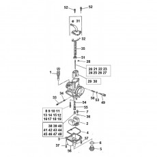 Beta EVO250 10 Vergaser 2
