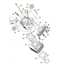 Beta RR125 09 Zylinder/Zylinderkopf/Ventiltrieb 1