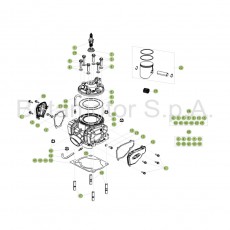 Beta RR250 Racing 17 Zylinder/Zylinderkopf/Ventiltrieb