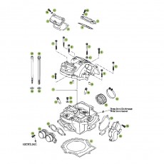 Beta RR450 Racing 09 Zylinder/Zylinderkopf/Ventiltrieb 1