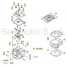 Beta RR480 4T 18 Zylinder/Zylinderkopf/Ventiltrieb 1