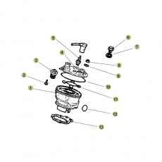 Beta RR50 Standard 10/11 Zylinder/Zylinderkopf/Ventiltrieb