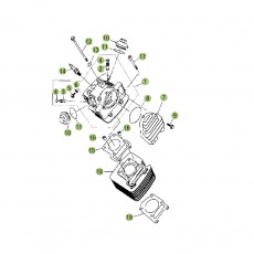 Beta RR125 13 Zylinder/Zylinderkopf/Ventiltrieb 1