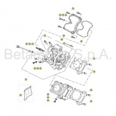 Beta RR125 LC 16 Zylinder/Zylinderkopf/Ventiltrieb 1