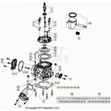 Beta RR125 20 Zylinder/Zylinderkopf/Ventiltrieb