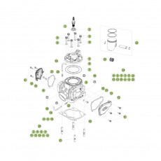 Beta RR250 2T Racing 15 Zylinder/Zylinderkopf/Ventiltrieb