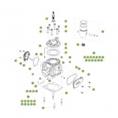 Beta RR250 2T Racing 16 Zylinder/Zylinderkopf/Ventiltrieb