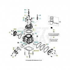 Beta RR300RC 24 Zylinder/Zylinderkopf/Ventiltrieb