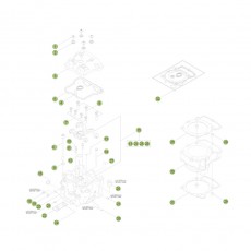 Beta RR350 EFI 15 Zylinder/Zylinderkopf/Ventiltrieb 1