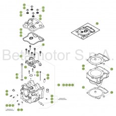 Beta RR430 17 Zylinder/Zylinderkopf/Ventiltrieb 1