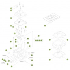 Beta RR430 Racing 16 Zylinder/Zylinderkopf/Ventiltrieb 1