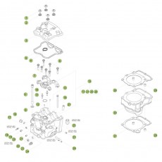 Beta RR498 Factory 12 Zylinder/Zylinderkopf/Ventiltrieb 1