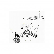 Beta RR50 19 Vergaser