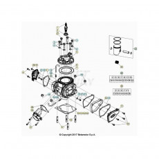 Beta Xtrainer300 25 Zylinder/Zylinderkopf/Ventiltrieb
