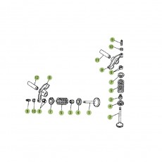 Beta RE125 16 Zylinder/Zylinderkopf/Ventilrieb 2