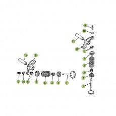 Beta RR125 13 Zylinder/Zylinderkopf/Ventiltrieb 2